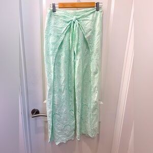 NWOT Young Fabulous & Broke Mint Green Swim Cover-Up pants - S